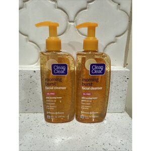 2-Clean & Clear Morning Burst Facial Cleanser Oil Free Original Formula 8 oz.